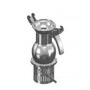 GALVANIZED BOTTOM VALVE WITH COUNTERSPHERE 80