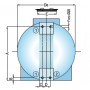 SERBATOIO POLIETILENE CILINDRICO - ORIZZONTALE LT.1000