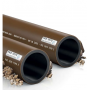 TUPO POLYETHYLENE PE100 RENOVATION PN16 VRC+ D.140 BAR MT.6 FOR DRAINS AND SEWERS BROWN/BLACK