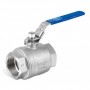 VALVOLE SFERA 2 PEZZI INOX PASSAGGIO TOTALE 1/2" FF