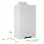 BAXI CONDENSATION BOILER NEW PRIME 30 kW METHANE/LPG - WIFI OPTIONAL | A7697099