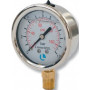 PRESSURE GAUGE D.63 0-16 BAR 1/4 RAD ALL-STAINLESS GLYCERIN