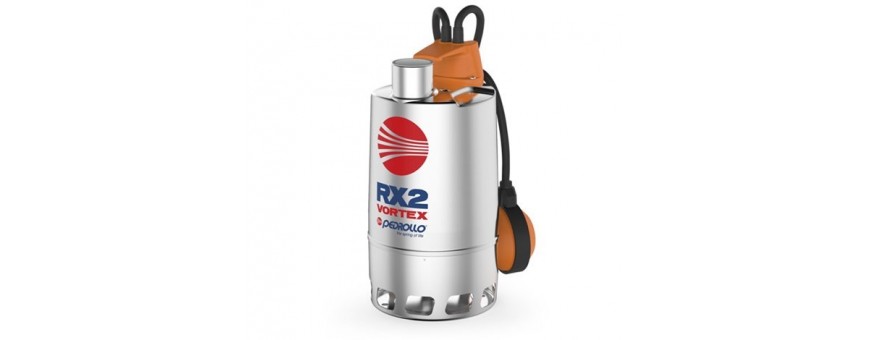 PEDROLLO SUBMERSIBLE ELECTRIC PUMPS FOR SEWAGE RX SERIES - VORTEX